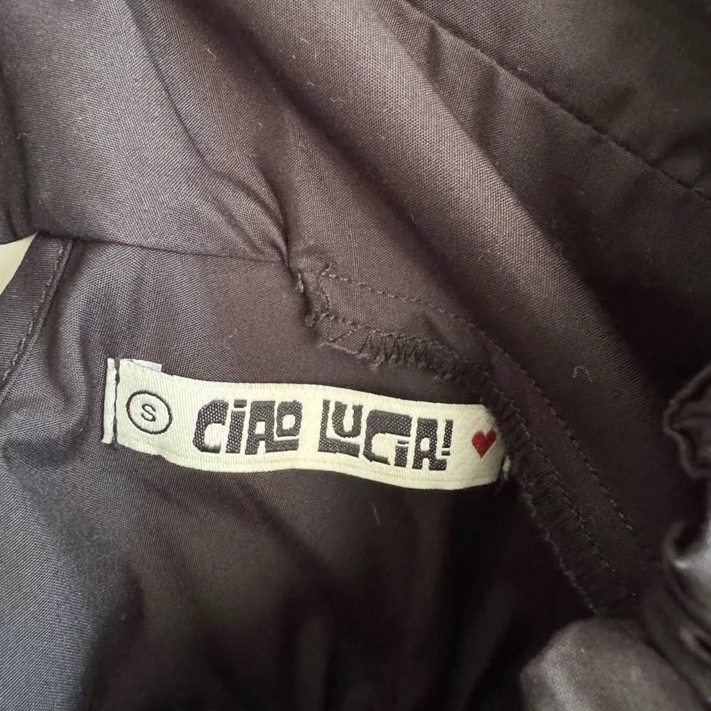 CIAO LUCIA Ezio Black Cotton Top Small - Picture 4 of 5